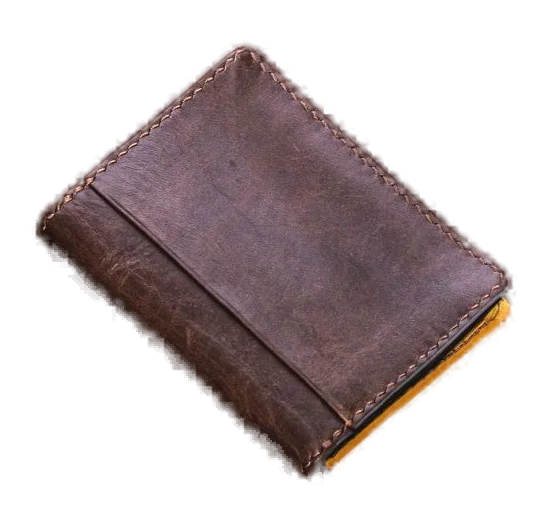 Same leather wallet with the background removed by Fottly